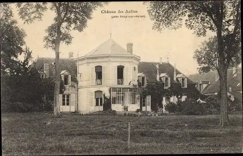 Ak Bray sur Seine Seine et Marne, Chateau des Aulins