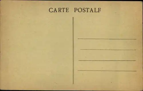 Ak Villers Bretonneux Somme, La Route d'Amiens, La Gendarmerie