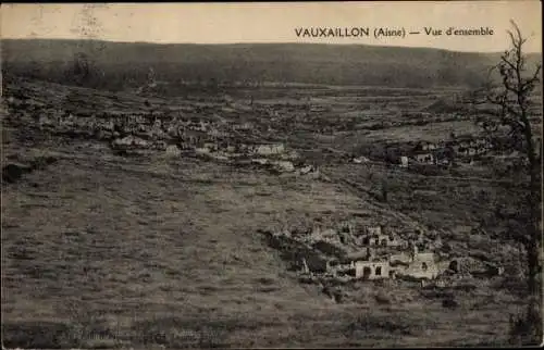 Ak Vauxaillon Aisne, Vue d'ensemble