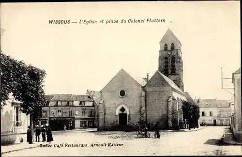 Ak Wissous Essonne, L'Eglise, Place du Colonel Flatters