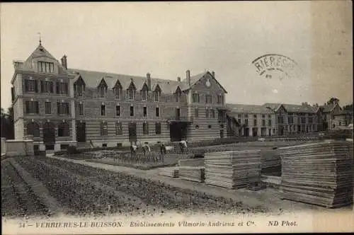 Ak Verrières le Buisson Essonne, Etablissements Vilmorin Andrieux