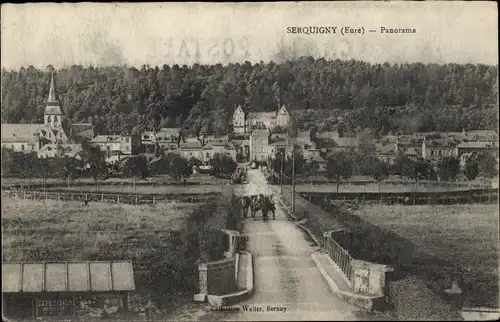 Ak Serquigny Eure, Panorama