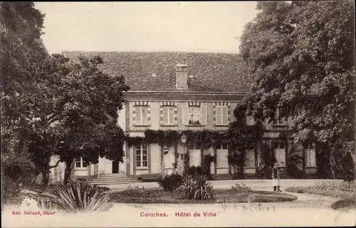 Ak Conches Eure, Hotel de Ville