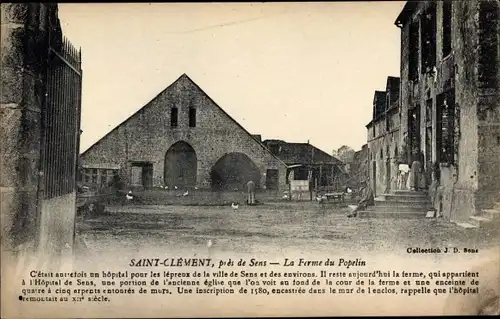 Ak Saint Clement Yonne, La Ferme du Popelin