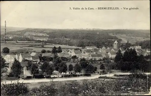 Ak Sermizelles Yonne, Vue generale