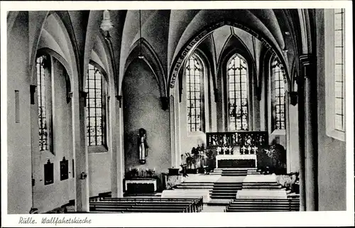 Ak Rulle Wallenhorst in Niedersachsen, Wallfahrtskirche, Inneres, Blick auf den Altar