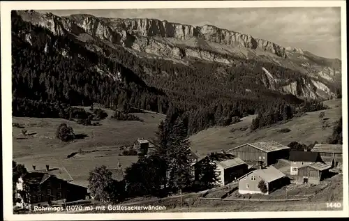 Ak Rohrmoos Oberstdorf im Oberallgäu, Gottesackerwände, Panorama