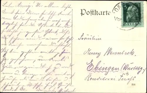 Ak Flachslanden in Mittelfranken, Forsthaus, Schulhaus, Post, Gasthaus zur Krone