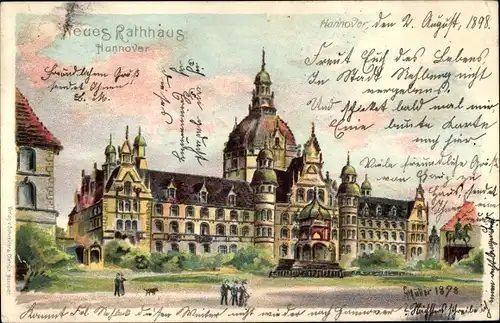 Künstler Litho Müller, Hannover in Niedersachsen, Neues Rathaus