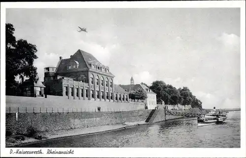 Ak Kaiserswerth Düsseldorf am Rhein, Rhein