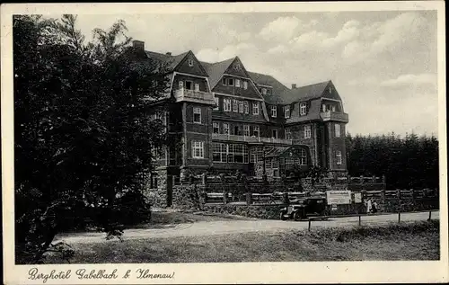 Ak Ilmenau in Thüringen, Gabelbach, Berghotel