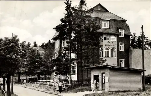 Ak Masserberg im Thüringer Schiefergebirge, Ferienheim Glückauf, Cafe