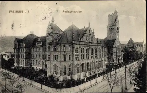 Ak Freiburg im Breisgau, Realgymnasium