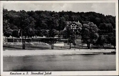 Ak Konstanz am Bodensee, Strandbad Jakob