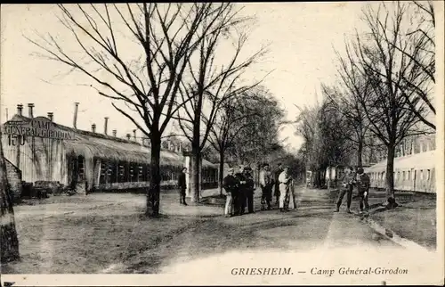 Ak Griesheim bei Darmstadt, Truppenübungsplatz, Camp General Girodon