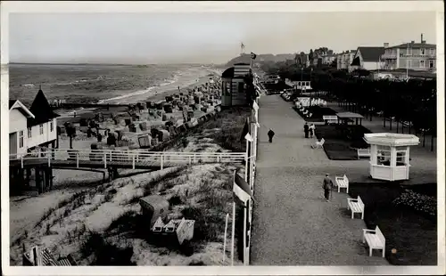 Foto Ak Ostseebad Bansin Heringsdorf auf Usedom, Promeade, Seebrücke