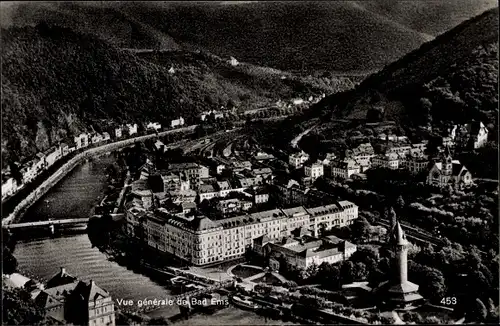 Ak Bad Ems an der Lahn, Vogelschau