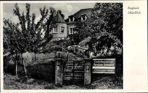 Ak Heidingsfeld Würzburg am Main Unterfranken, Berghaus Schönblick