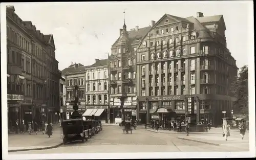 Ak Saarbrücken a.d. Saar, Ecke Reichsstraße und Bahnhofstraße, Hotel Excelsior