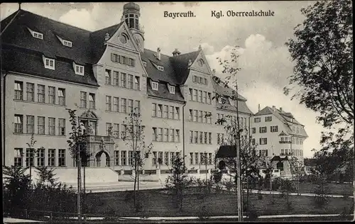 Ak Bayreuth in Oberfranken, Kgl. Oberrealschule