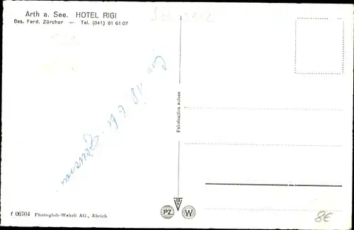 Ak Arth Kanton Schwyz, Hotel Rigi