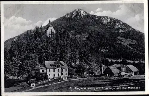 Ak Mariazell Steiermark, St. Siegmundsberg, Erholungsheim