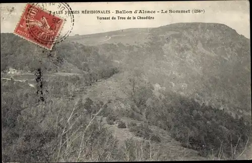 Ak Ballon d'Alsace Vosges, Le Sommet, Versant du Trou de la Chaudiere