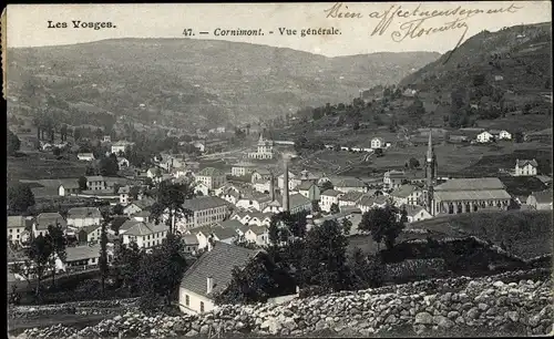 Ak Cornimont Vosges, Vue generale