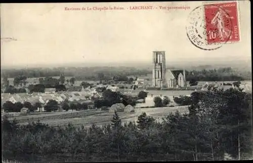 Ak Larchant Seine-et-Marne, Vue panoramique