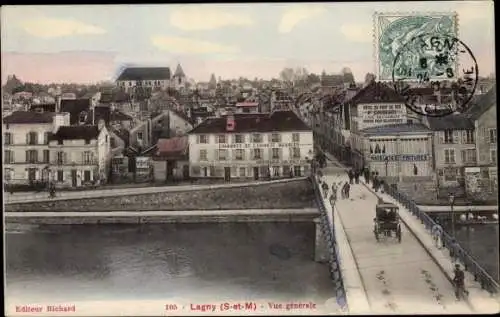 Ak Lagny Seine et Marne, Vue generale