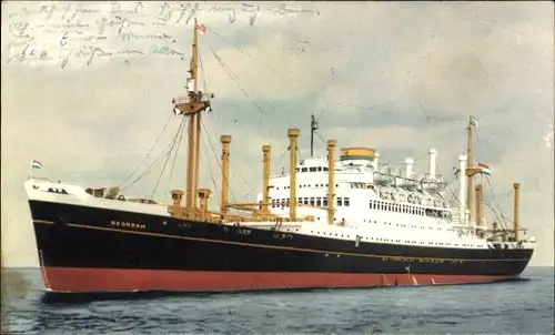 Ak Dampfschiff MV Noordam, Holland America Line HAL