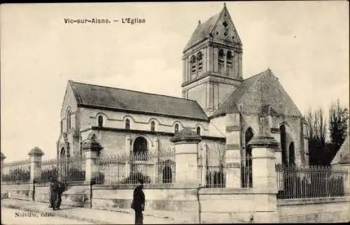 Ak Vic sur Aisne, L'Eglise