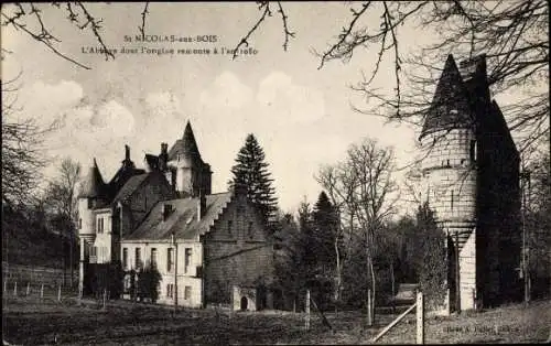 Ak Saint Nicolas aux Bois Aisne, L'Abbaye