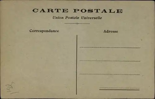 Handgemalt Ak Ortschaft am Wasser