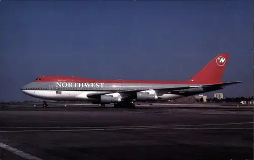 Ak Passagierflugzeug Northwest Airlines Boeing B 747 251 B