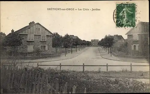 Ak Brétigny sur Orge Essonne, Les Cites, Jardins