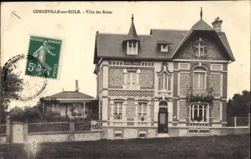 Ak Corneville sur Risle Eure, Villa des Roses