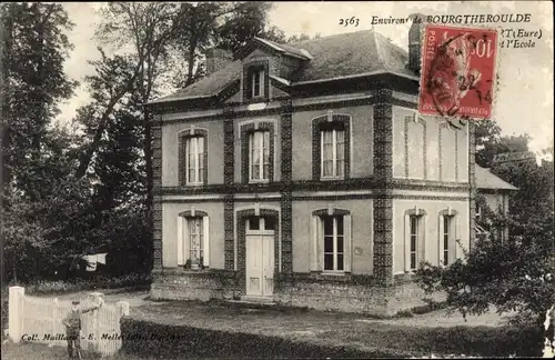 Ak Environs de Bourgtheroulde Eure, L'Ecole