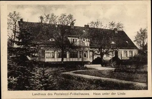 Ak Mellen Am Mellensee, Haus unter der Linde, Landhaus des Pestalozzi Fröbelhauses