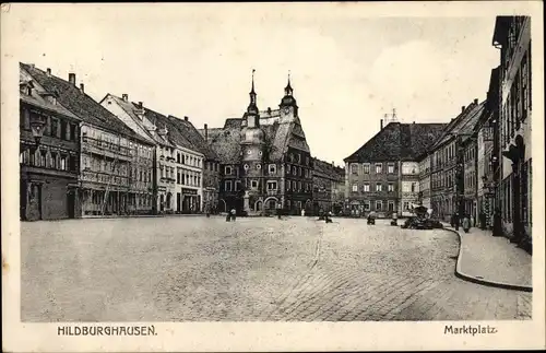 Ak Hildburghausen in Thüringen, Marktplatz