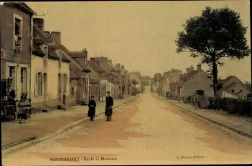 Ak Montmarault Allier, Route de Moulins