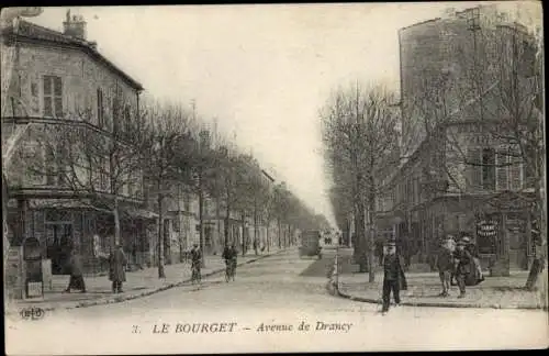 Ak Le Bourget Seine Saint Denis, Avenue de Drancy