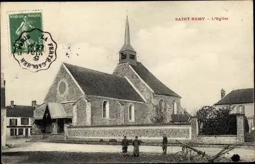Ak Saint Remy la Vanne Maine et Loire, L'Eglise, vue générale