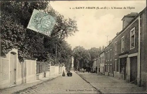 Ak Saint Vrain Essonne, Avenue de l´Épine