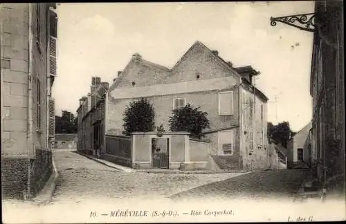 Ak Mereville Essonne, Rue Corpechot