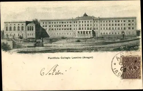 Ak Anagni Frosinone Lazio, Pontificio Collegio Leonino