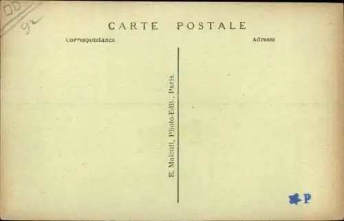 Ak La Garenne Colombes Hauts de Seine, Boulevard de la Republique et la Poste