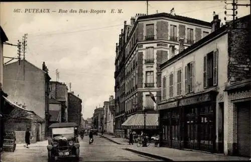 Ak Puteaux Hauts de Seine, Rue des Bas Rogers