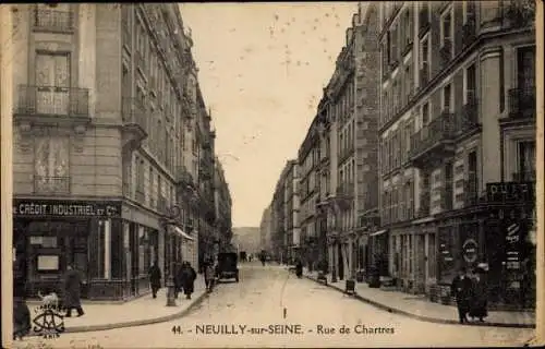 Ak Neuilly sur Seine Hauts de Seine, Rue de Chartres