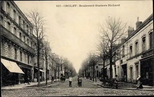 Ak Cholet Maine et Loire, Boulevard Gustave Richard